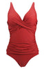 Load image into Gallery viewer, Dark Red One Piece Swimsuit