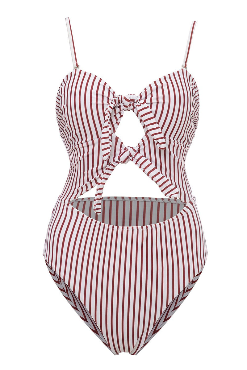 Load image into Gallery viewer, Stripes White Summer Swimsuit
