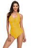 Load image into Gallery viewer, Solid Color One-Piece Swimwear