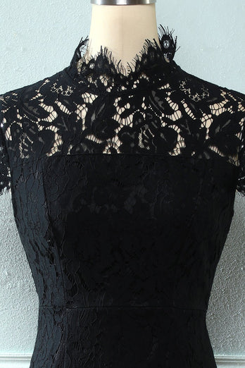 Black Mermaid Lace Dress