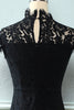 Load image into Gallery viewer, Black Mermaid Lace Dress