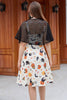 Load image into Gallery viewer, Pumpkin 1950s Halloween Dress with Cloak