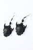Load image into Gallery viewer, Black Halloween Ghost Drop Earrings