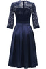Load image into Gallery viewer, Lace Formal Dress with Sleeves