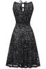 Load image into Gallery viewer, Navy Vintage Lace Halloween Dress