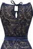 Load image into Gallery viewer, Navy Vintage Lace Halloween Dress