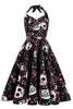 Load image into Gallery viewer, Black Skull Halloween Dress