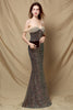 Load image into Gallery viewer, Off Shoulder Sequins Mermaid Prom Dress