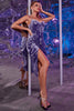 Load image into Gallery viewer, Purple Velvet Party Dress