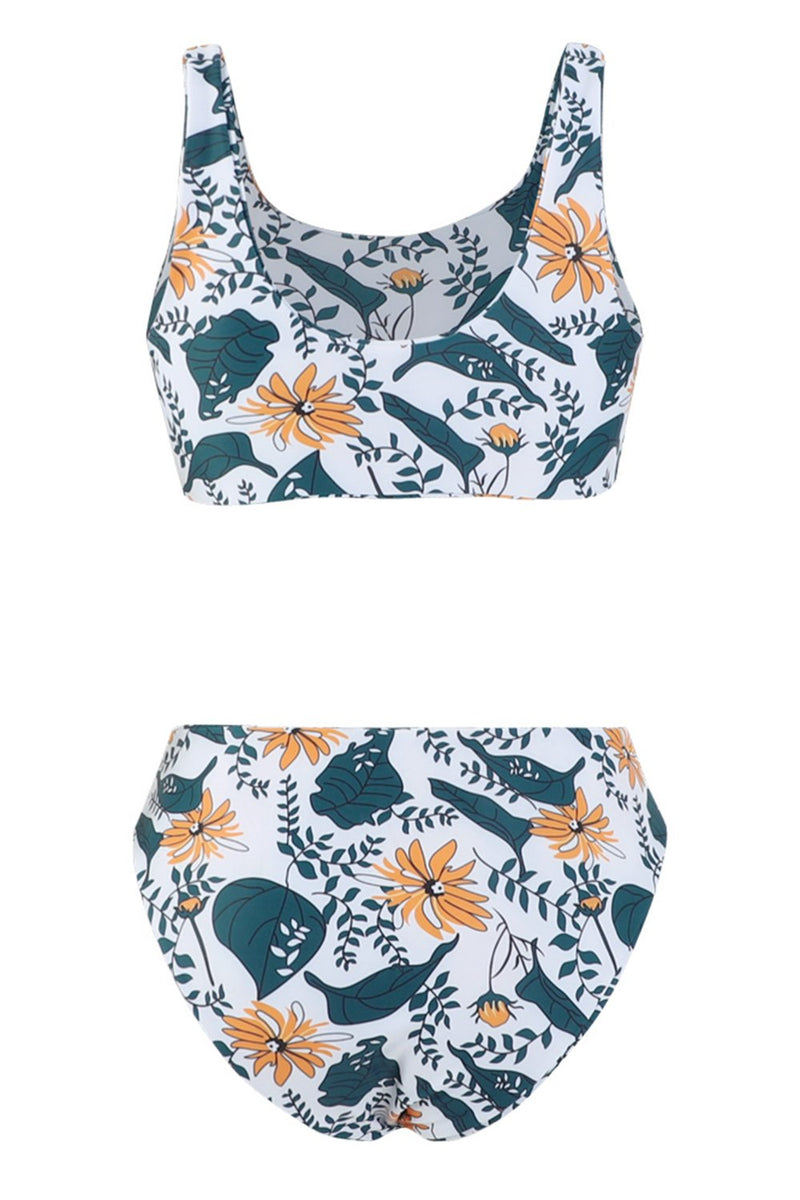 Load image into Gallery viewer, Two Piece Printed High Waist Swimwear