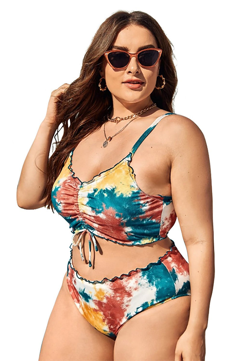 Load image into Gallery viewer, Tie Dye Plus Size Bikini