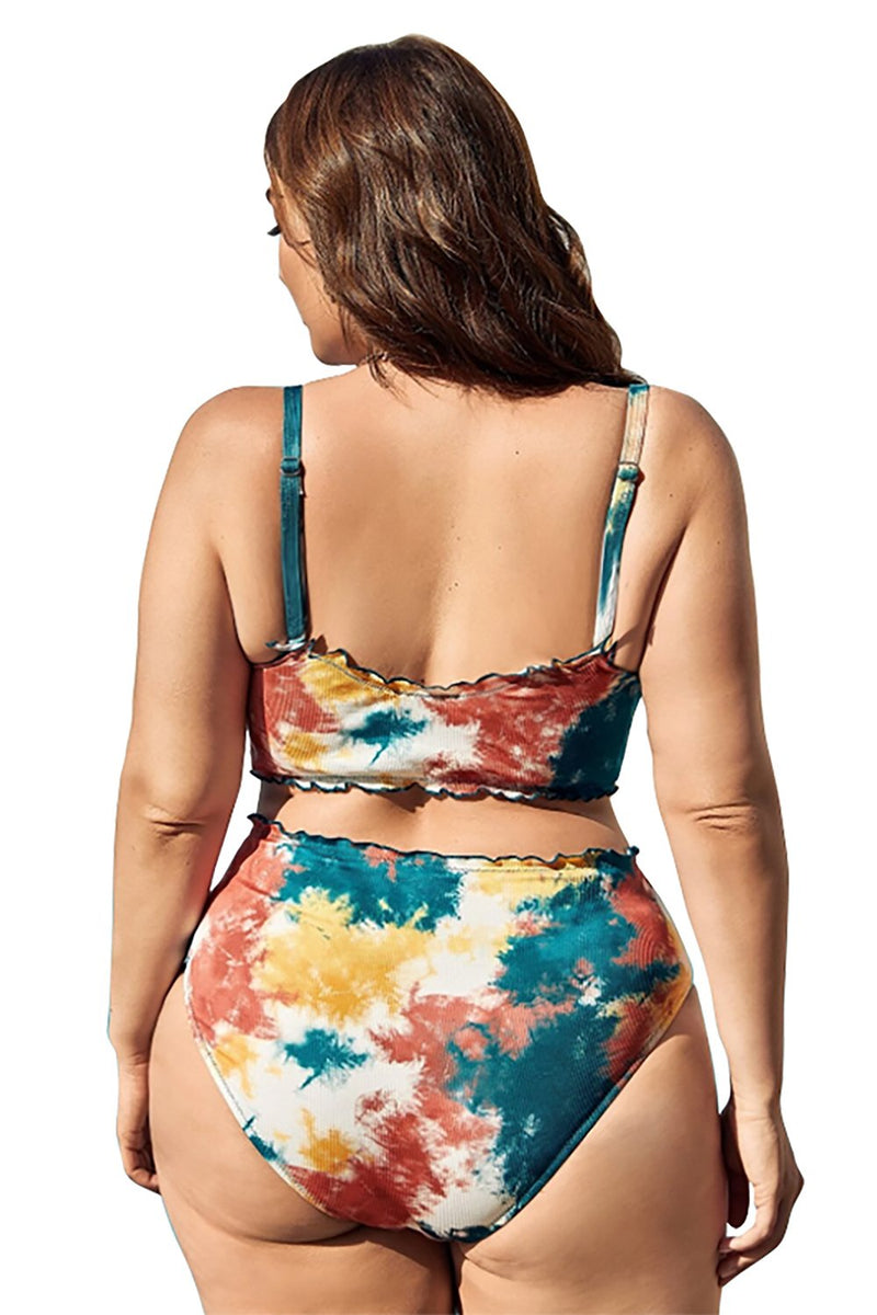 Load image into Gallery viewer, Tie Dye Plus Size Bikini