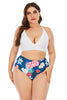 Load image into Gallery viewer, Blue Print High Waisted Two Piece Swimsuit