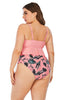 Load image into Gallery viewer, Pink Print Plus Size Two Piece Swimsuit