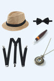 Blue 1920s Accessories Set for Men