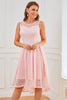 Load image into Gallery viewer, Pink Sleeveless Lace Dress