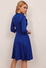 Load image into Gallery viewer, Royal Blue Vintage Dress With Sleeves