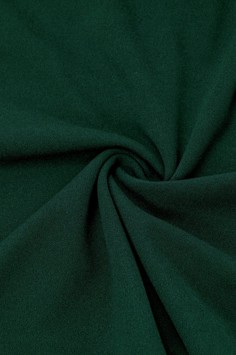 Load image into Gallery viewer, Dark Green Short Sleeves Vintage 1950s Dress