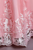 Load image into Gallery viewer, Pink Embroidery Sleeveless Flower Girl Dress with Bowknot