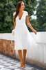 Load image into Gallery viewer, White Lace Open Back Party Dress