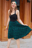 Load image into Gallery viewer, Green Plaid Halter Vintage Dress