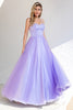 Load image into Gallery viewer, Purple Tulle A-line Prom Dress