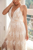 Load image into Gallery viewer, White Lace Long Prom Dress