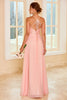 Load image into Gallery viewer, Lace Blush Bridesmaid Dress