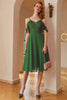 Load image into Gallery viewer, A Line Off the Shoulder Dark Green Lace Dress