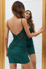 Load image into Gallery viewer, Bodycon Spaghetti Straps Royal Blue Short Homecoming Dress with Beading