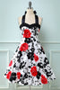 Load image into Gallery viewer, Retro Halter Printed Vintage Dress