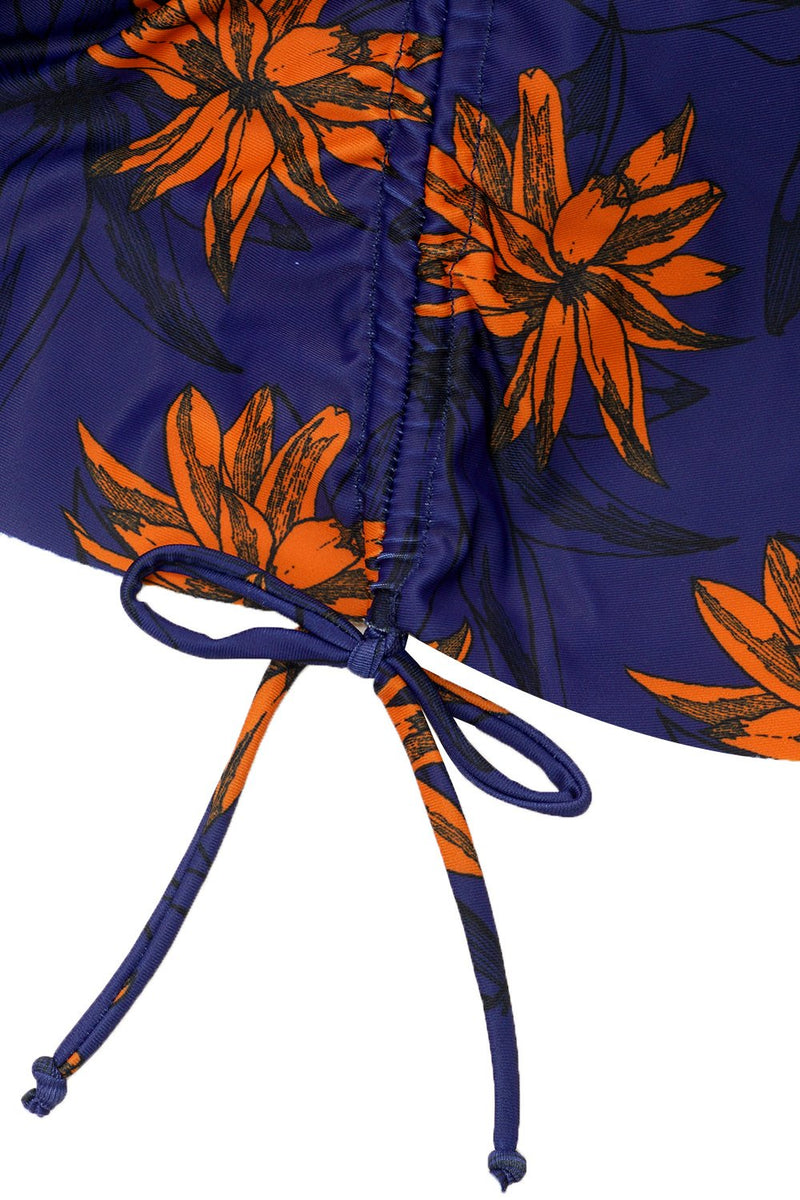 Load image into Gallery viewer, Royal Blue Spaghetti Straps Printed Swimwear