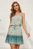 Load image into Gallery viewer, Spaghetti Straps Printed Floral Summer Dress