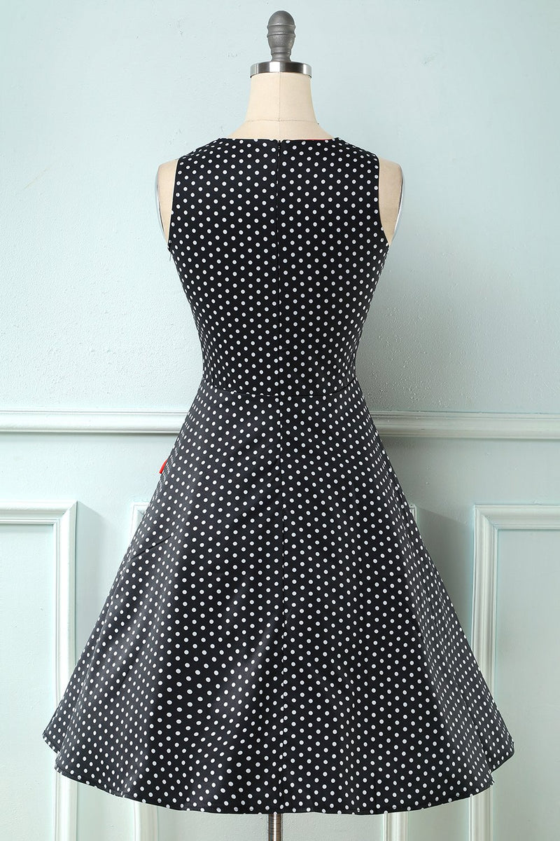 Load image into Gallery viewer, Polka Dots 1950s Swing Dress