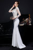 Load image into Gallery viewer, White Applique Prom Dress
