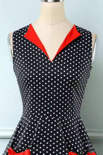 Polka Dots 1950s Swing Dress