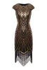 Load image into Gallery viewer, Gatsby Glitter Fringe 1920s Dress