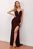 Load image into Gallery viewer, Fashion Burgundy Sweetheart Long Party Dress