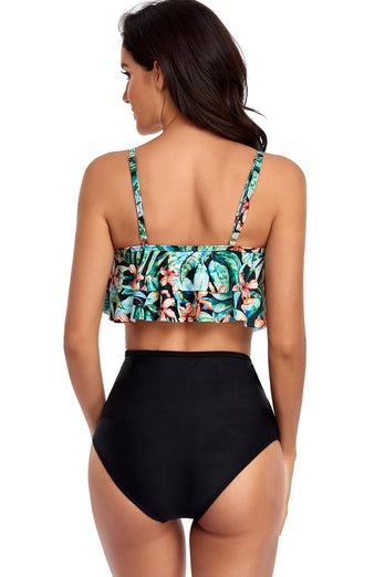 Falbala Print Summer Swimwear