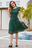 Green Lace Midi Dress
