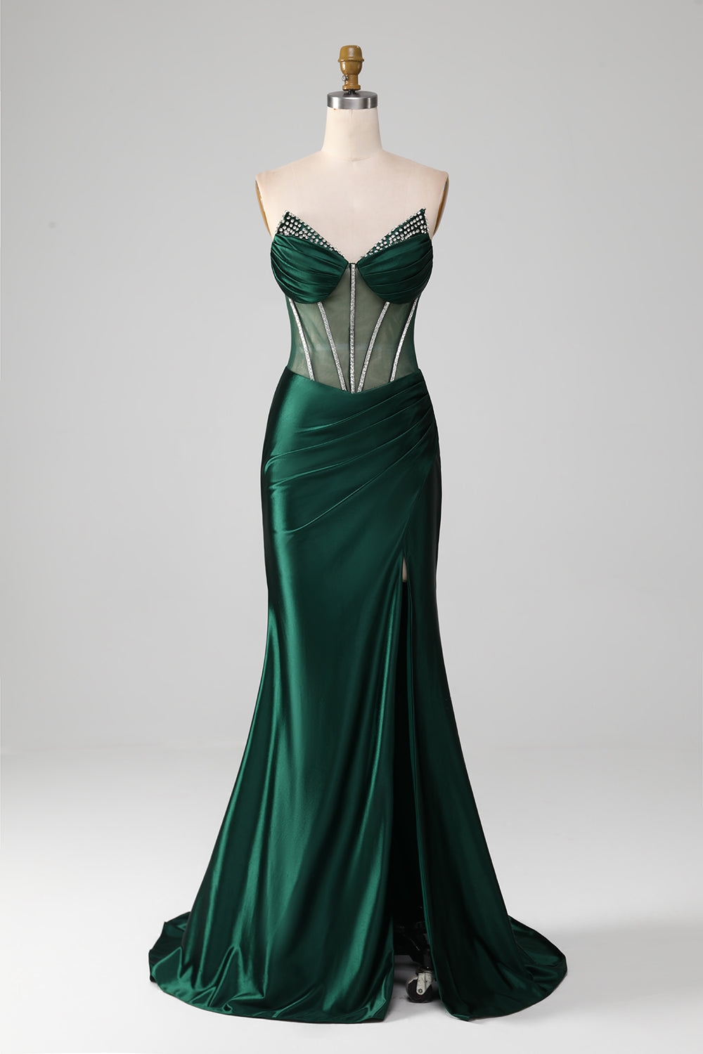 green corset dress uk Ivy Green Corset Dress