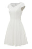 Load image into Gallery viewer, A-line White Lace Vintage Dress